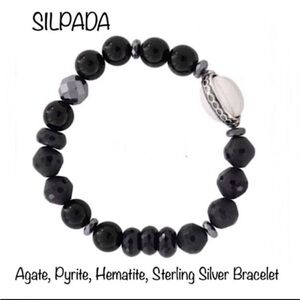 Silpada hematite stretch bracelet